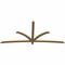 Ekena Millwork Davenport Timber Gable Bracket, Western Red Cedar, 108"W x 49"H x 1 1/2"D x 3 1/2"F, 11/12 Pitch GBW108X49X0204DAV00SWR - alternate 4